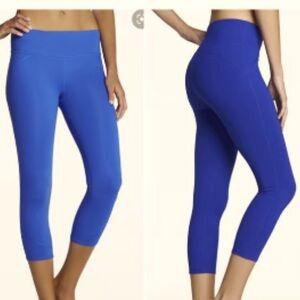 NWOT FABLETICS Cobalt Blue Capri Leggings